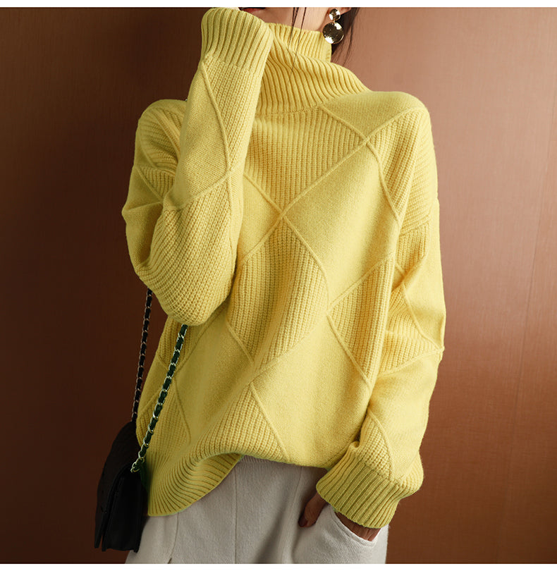 Elegant Knitted Sweater - Cozy And Stylish Design