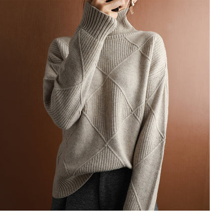 Elegant Knitted Sweater - Cozy And Stylish Design