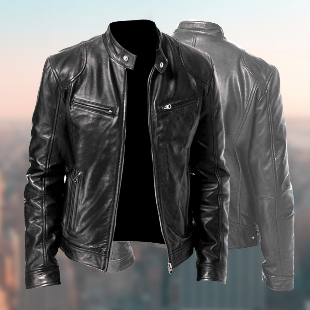 Men's Leather Jacket - Timeless Style and Premium Quality