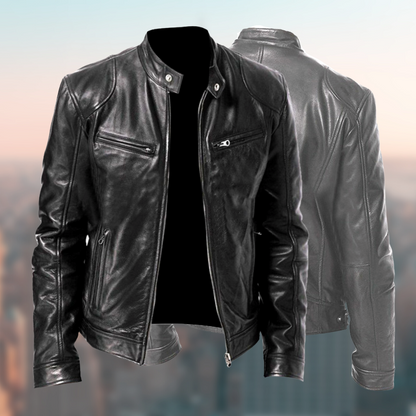 Men's Leather Jacket - Timeless Style and Premium Quality