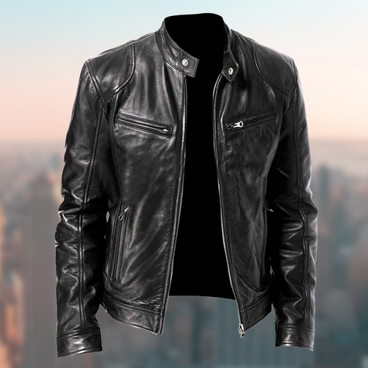 Men's Leather Jacket - Timeless Style and Premium Quality