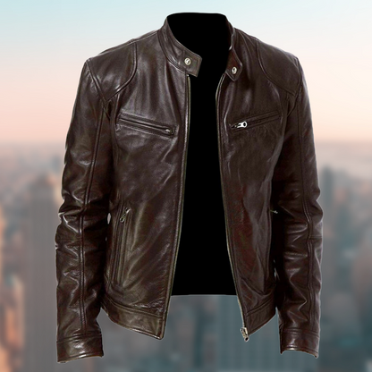 Men's Leather Jacket - Timeless Style and Premium Quality