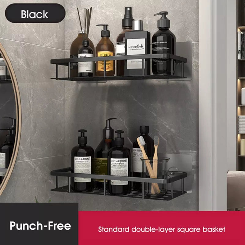 Punch-Free Wall Shelf - Space-Saving And Stylish Organizer