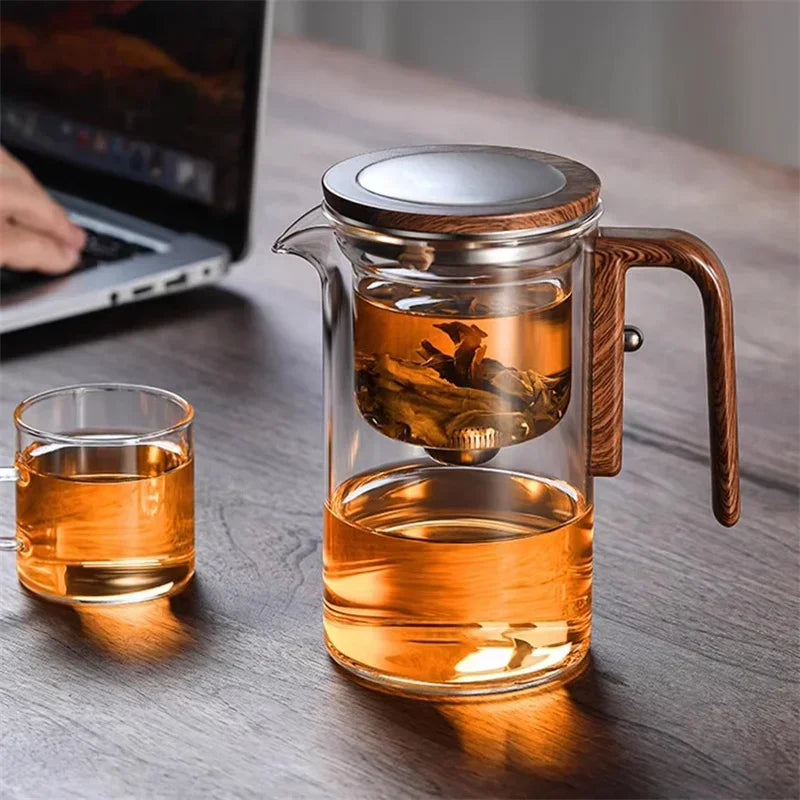 Glass Tea Infuser Kettle - Elegant Brewing for Tea Enthusiasts