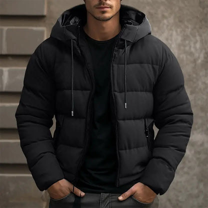 Men's Winter Hooded Jacket - Stylish Warmth for Cold Days