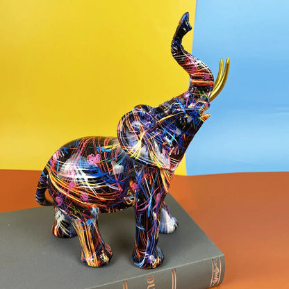 Abstract Elephant Sculpture – Modern Artistic Home Decor