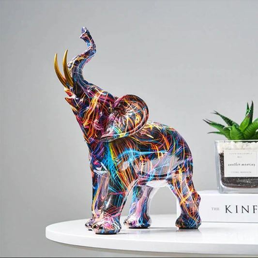 Abstract Elephant Sculpture – Modern Artistic Home Decor