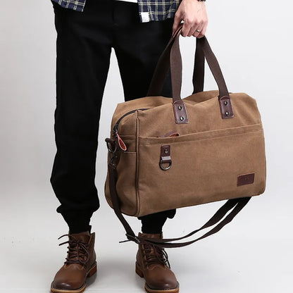 Versatile Canvas Travel Bag - Durable And Functional