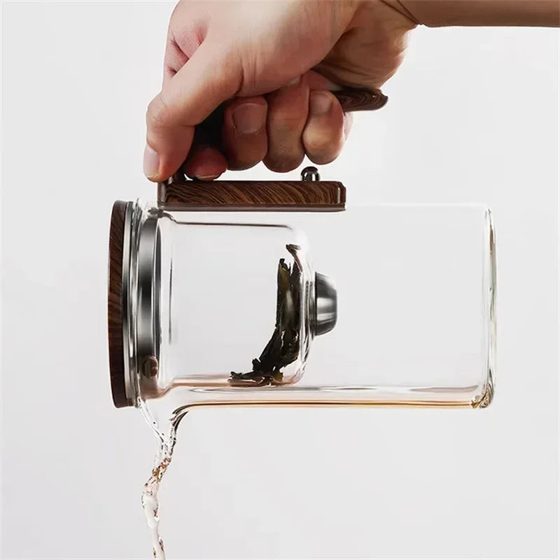 Glass Tea Infuser Kettle - Elegant Brewing for Tea Enthusiasts