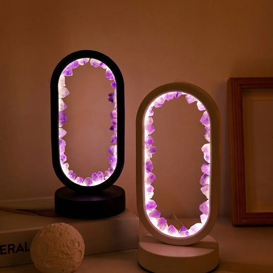 AuraStone | Natural calming amethyst tranquility lamp