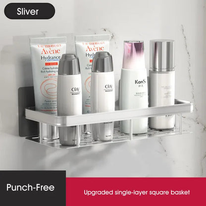 Punch-Free Wall Shelf - Space-Saving And Stylish Organizer