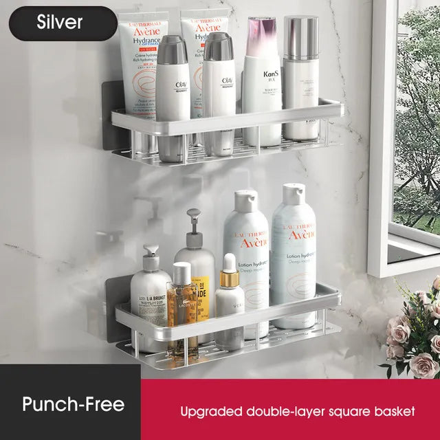 Punch-Free Wall Shelf - Space-Saving And Stylish Organizer