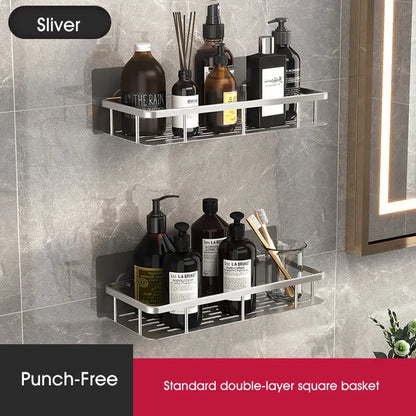 Punch-Free Wall Shelf - Space-Saving And Stylish Organizer