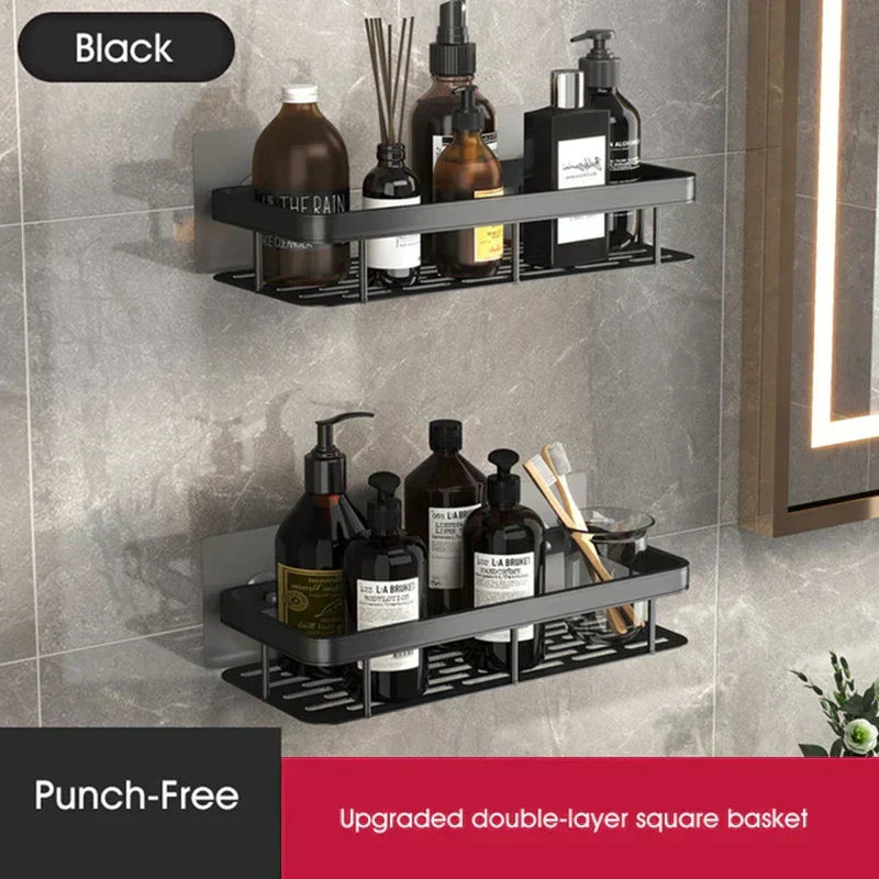 Punch-Free Wall Shelf - Space-Saving And Stylish Organizer