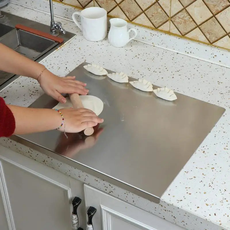 Stainless Steel Countertop Protector - Durable Kitchen Surface Shield