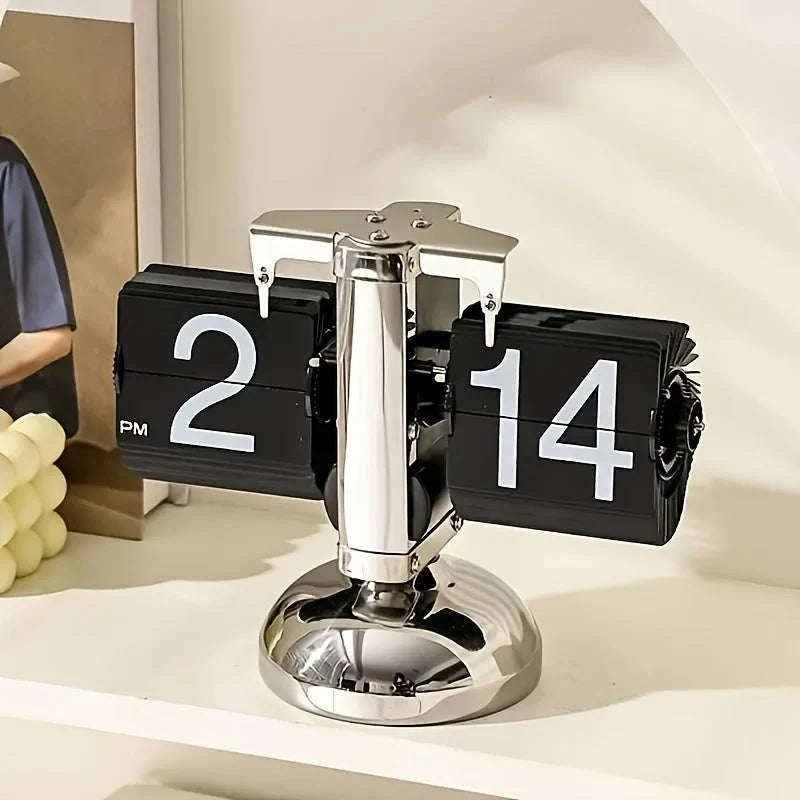 TimeFlip Retro Flip Clock - Timeless Elegance in Every Tick