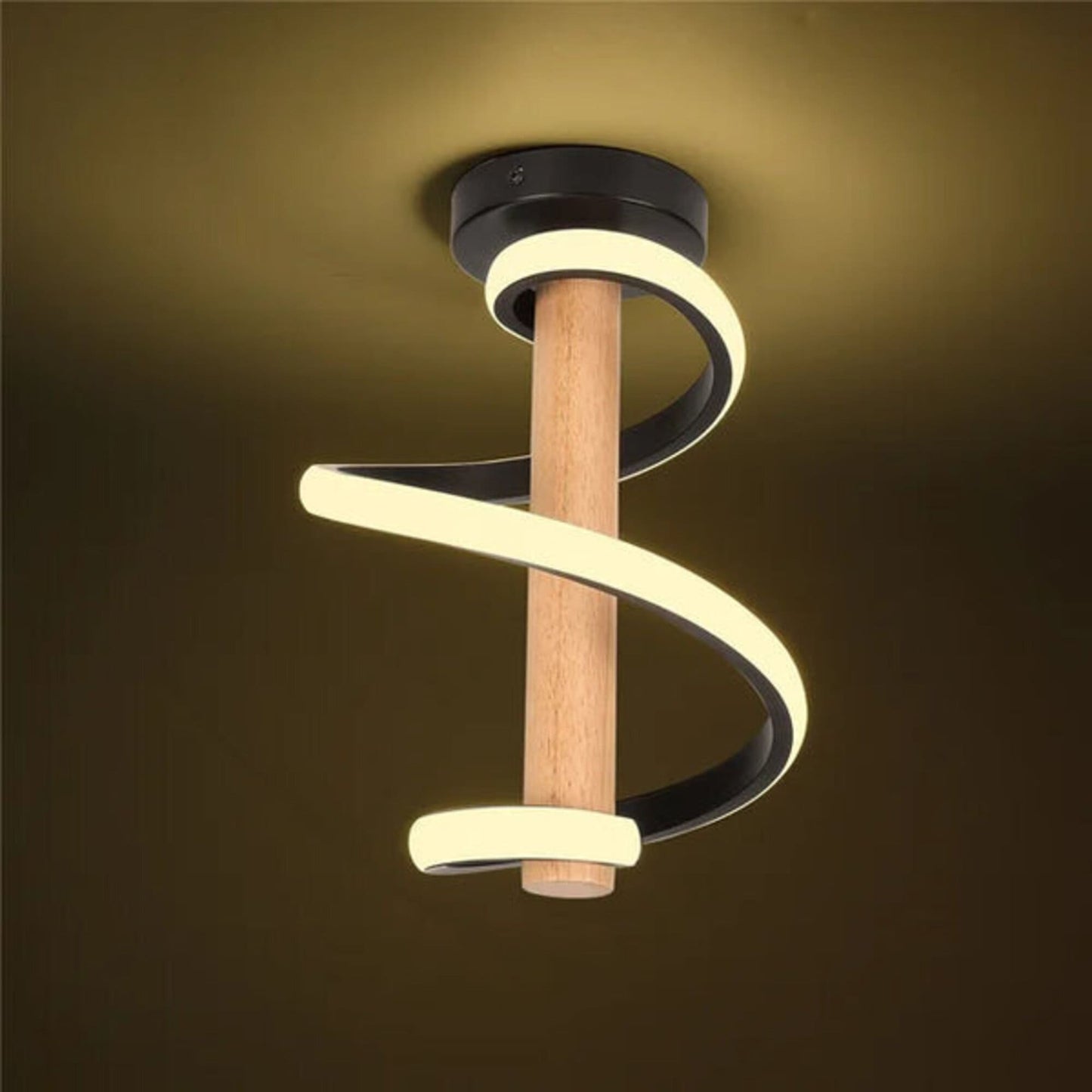 Modern Spiral Ceiling Light - Sleek Interior Lighting Design