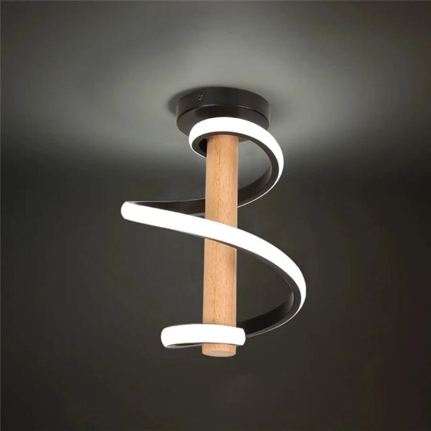 Modern Spiral Ceiling Light - Sleek Interior Lighting Design