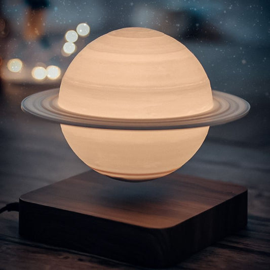 UStellarHalo - Floating Saturn Night Light for Enchanting Ambiance