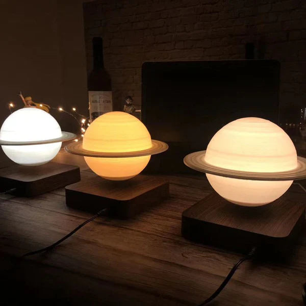 UStellarHalo - Floating Saturn Night Light for Enchanting Ambiance