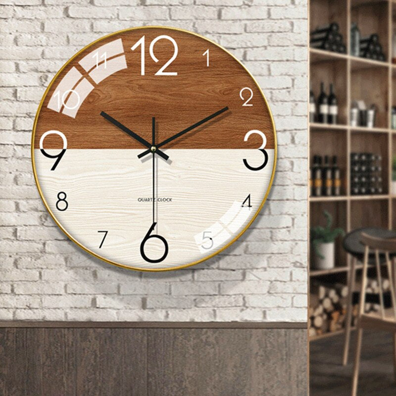 Modern Wooden Wall Clock - Stylish Home Accen