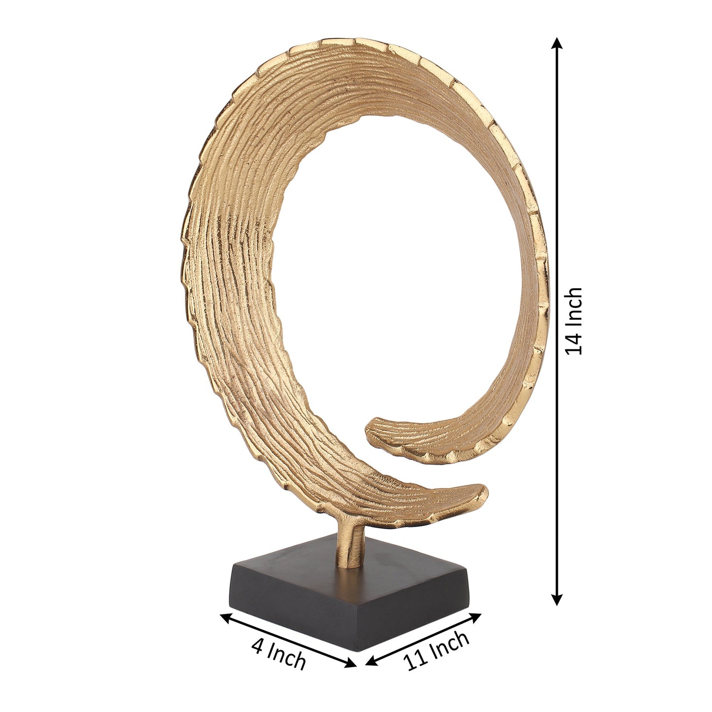 Abstract Spiral Sculpture – Modern Decorative Accent for Sophisticated Interiors