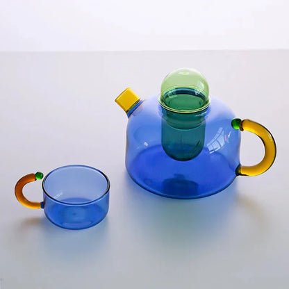 Glass Tea Kettle Set - Artistic Brewing and Serving Experience