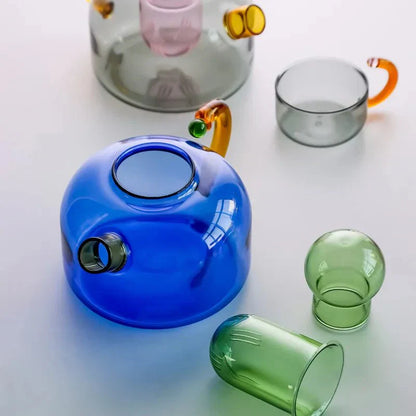 Glass Tea Kettle Set - Artistic Brewing and Serving Experience