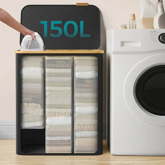 150L Modern Laundry Basket - Stylish and Functional Storage Solution