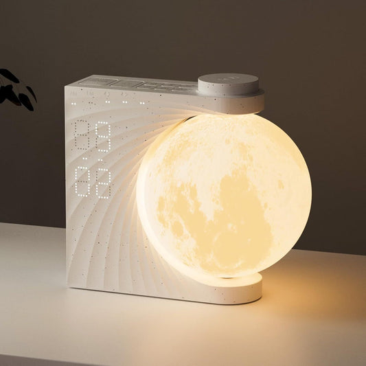 Moonlight Night Light Alarm Clock - Relaxation and Functionality Combined