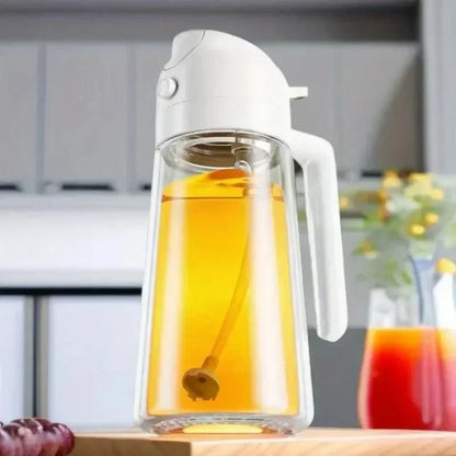 Multipurpose Oil Dispenser with Spray Function – Perfect for Cooking and Grilling