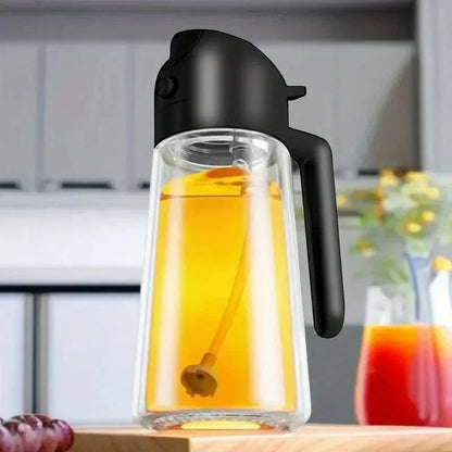 Multipurpose Oil Dispenser with Spray Function – Perfect for Cooking and Grilling