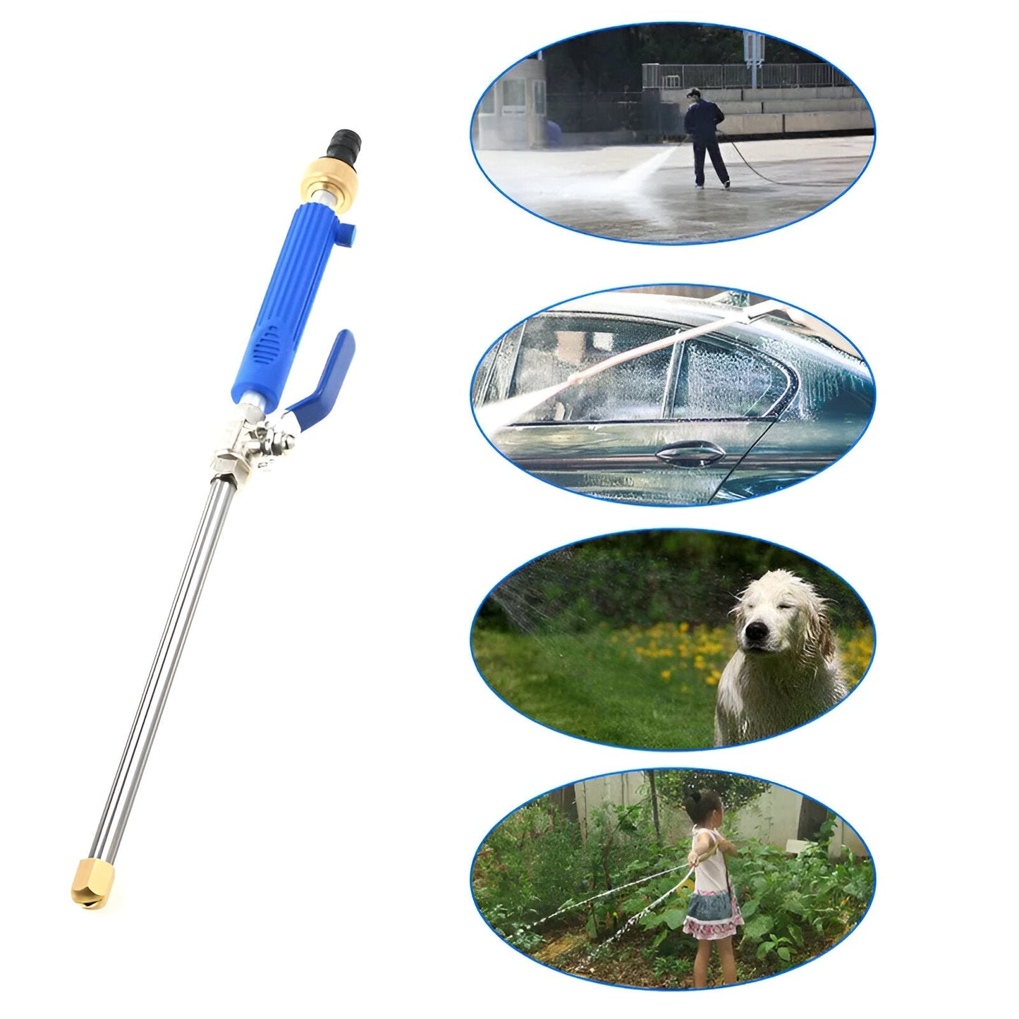 High-Pressure Water Spray Nozzle - Efficient Cleaning Tool for Home and Garden