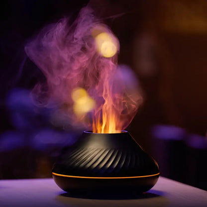 Volcanic Flame Aroma Diffuser - Elegant Aromatherapy Device