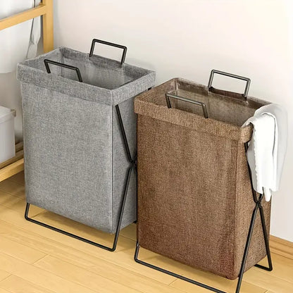 Foldable Laundry Basket With Sturdy Frame - Space-Saving Solution