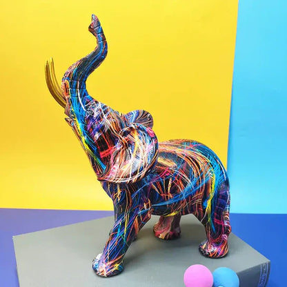 Abstract Elephant Sculpture – Modern Artistic Home Decor