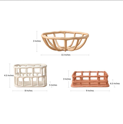 Modern Ceramic Decorative Storage Baskets – Stylish Home Organization