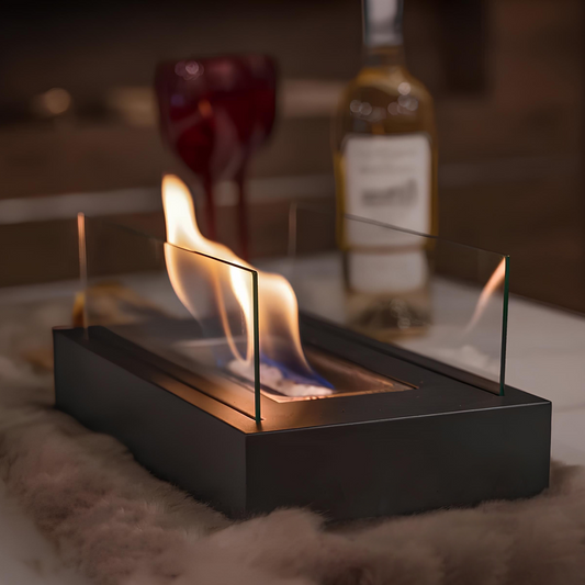 Tabletop Bioethanol Fireplace - Modern And Portable Elegance