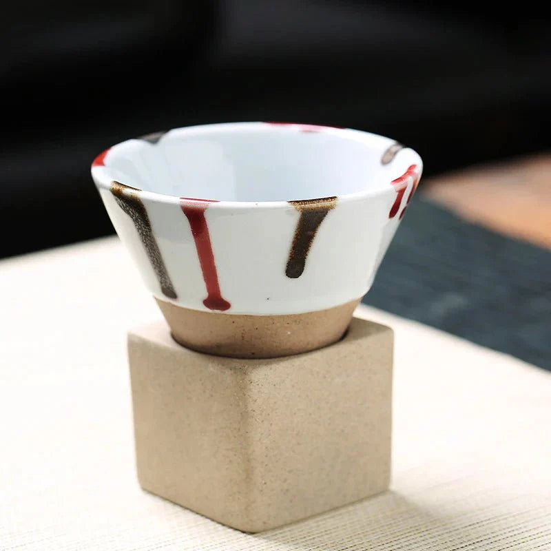 Handcrafted Ceramic Tea Cup - Unique Artistic Design