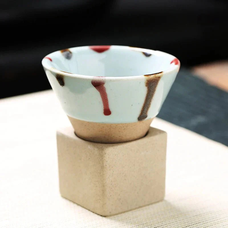 Handcrafted Ceramic Tea Cup - Unique Artistic Design