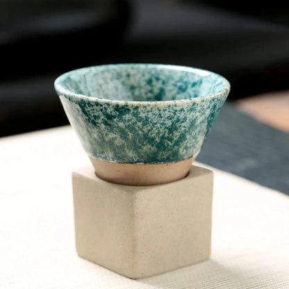 Handcrafted Ceramic Tea Cup - Unique Artistic Design