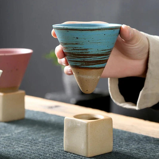 Handcrafted Ceramic Tea Cup - Unique Artistic Design