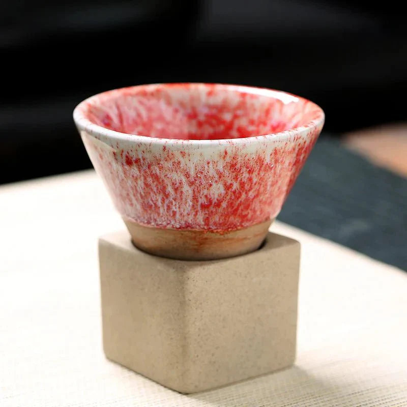 Handcrafted Ceramic Tea Cup - Unique Artistic Design