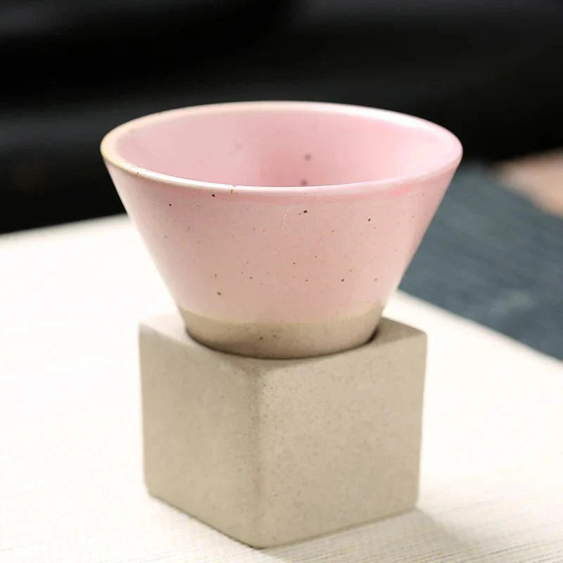 Handcrafted Ceramic Tea Cup - Unique Artistic Design