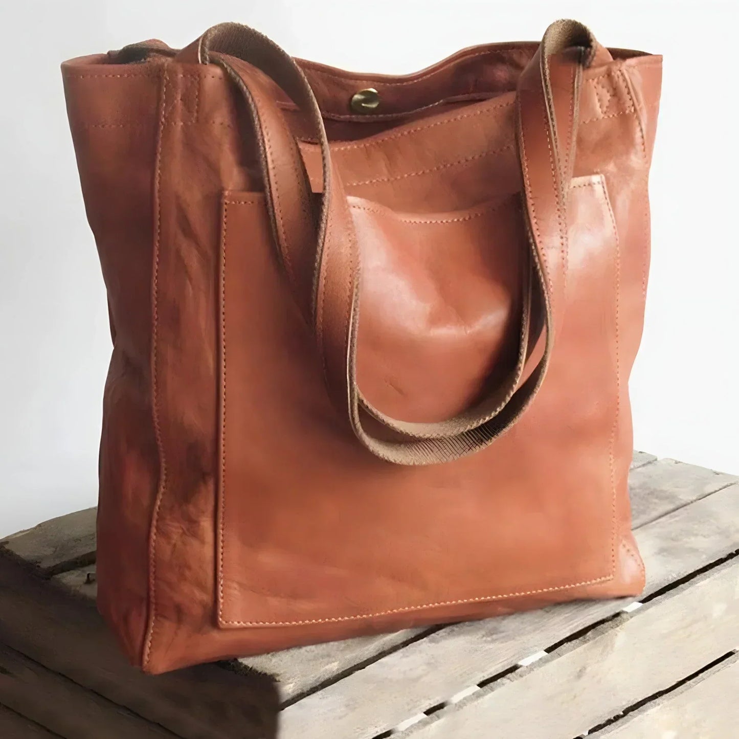 Premium Leather Tote Bag - Stylish And Functional Design