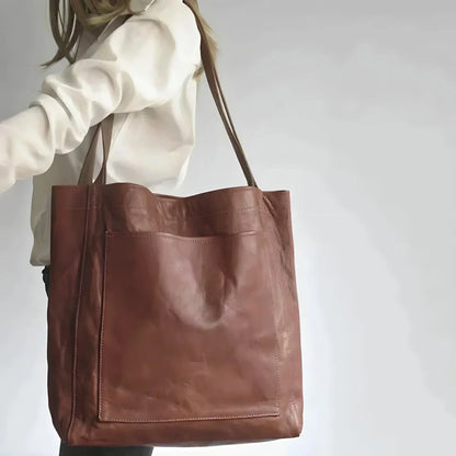 Premium Leather Tote Bag - Stylish And Functional Design