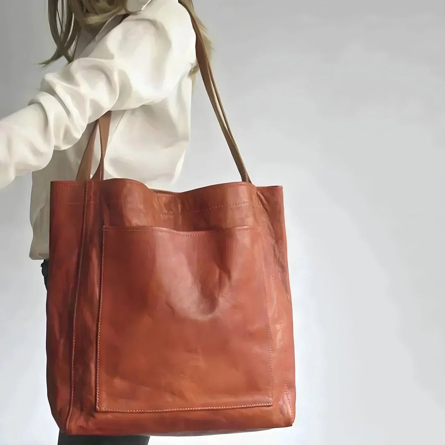 Premium Leather Tote Bag - Stylish And Functional Design