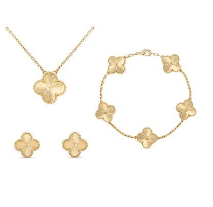 Elegant Clover Jewelry Set - Timeless Accessories For Any Occasion