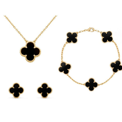 Elegant Clover Jewelry Set - Timeless Accessories For Any Occasion