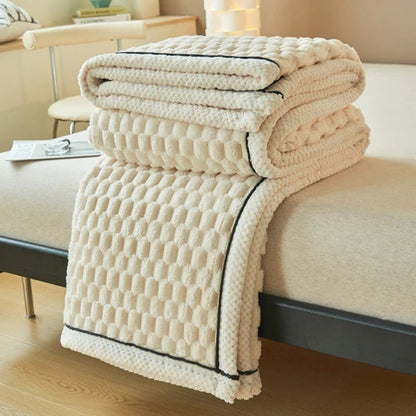 Luxurious Textured Blanket for Cozy Comfort and Style